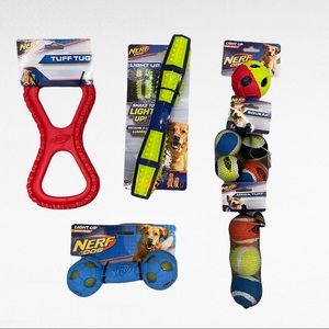 Set of dog toys (6 items), all new.